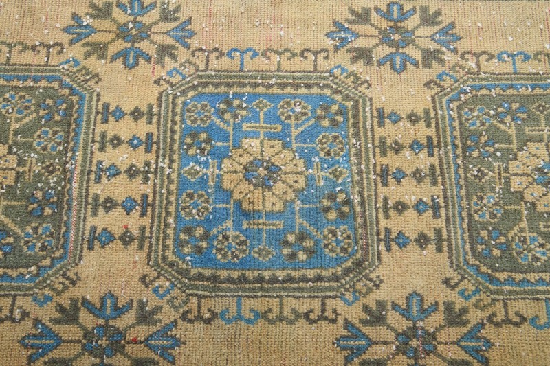 Turkish Rug Runner Hand-Knotted Carpet Vintage Runner Oushak Rug 3x10 ft,720 gallery