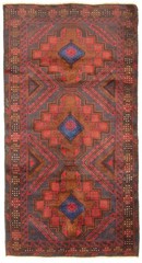 Traditional Vintage Hand-Knotted Area Rug 3’2″ x 6’2″ Oriental Wool Carpet