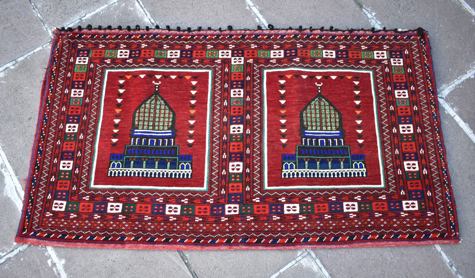 Vintage Tribal Rug 50'' x 27'' Turkoman Tribal Mafrash Camel Bag Wool Rug gallery