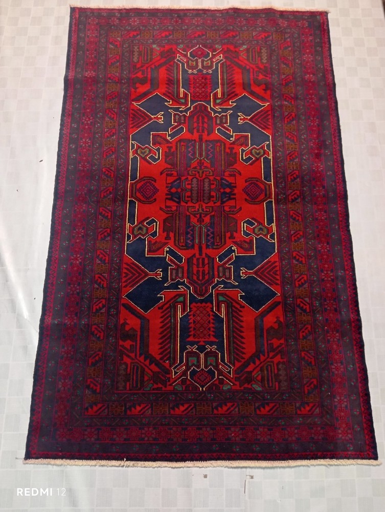 Afghani Handmade Adraskani Wool Rug – Herat, Afghanistan | 2.36 x 1.48 ft | Trad