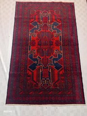 Afghani Handmade Adraskani Wool Rug – Herat, Afghanistan | 2.36 x 1.48 ft | Trad