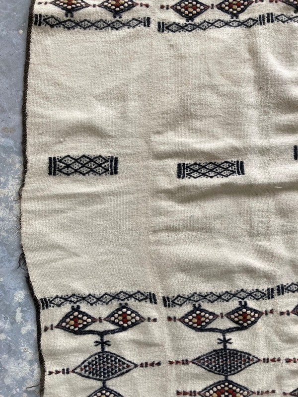 Vintage MidCentury West African Malian Fulani Tribal Textile Blanket 227x120 cm gallery