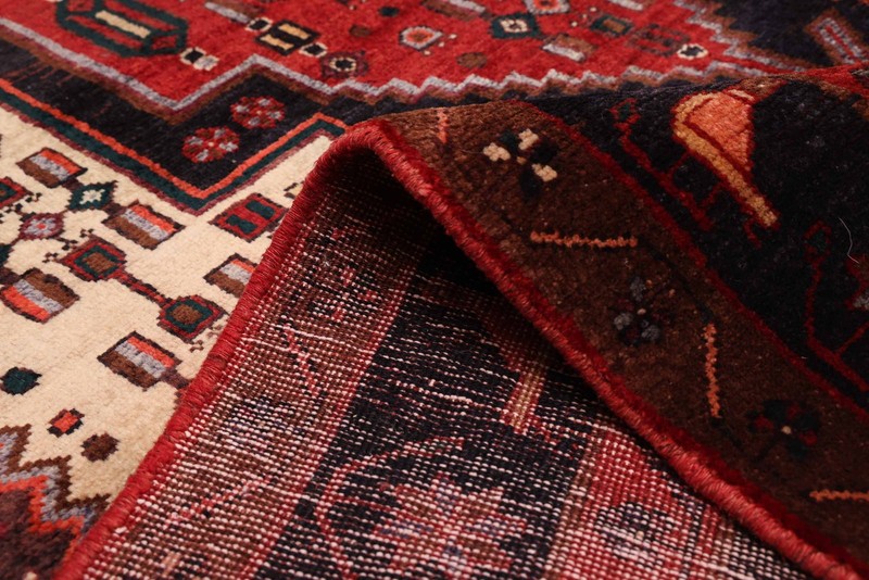 Vintage Hand-Knotted Area Rug 4'11" x 9'2" Traditional Wool Carpet gallery