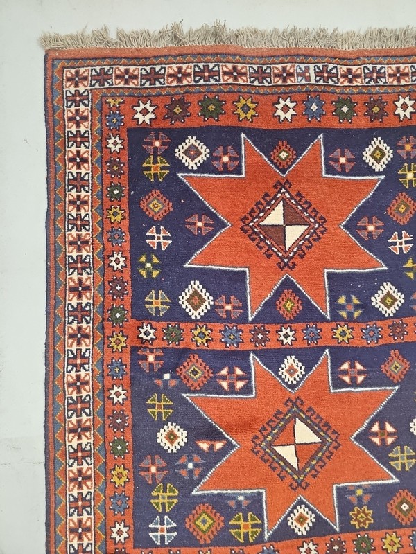 Hand-knotted Caucasian 100% Wool Shirvan Azerbaijan Fine Area Rug 3'10"×6'3" gallery