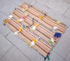 Antique Turkish Kilim Bag 23” x 37” Collector’s Item Local Garment Wool Bag