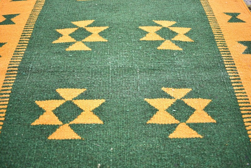 Caucasian Rug 26'' x 39'' Small Kabbeh Rug Flat Woven Rug Home Decor Wool Rug gallery