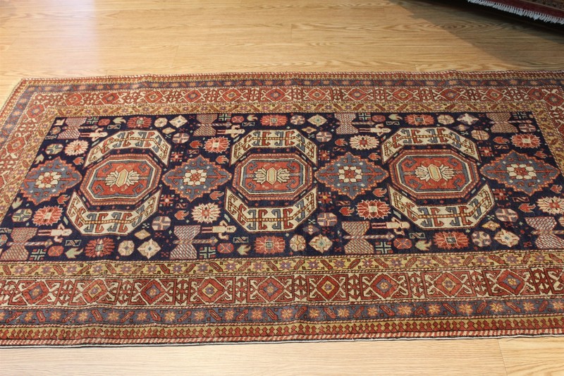 ANTIQUE CAUCASIAN RUG, Authentic Circa 1890's Shirvan 7' x 4' Collectable gallery