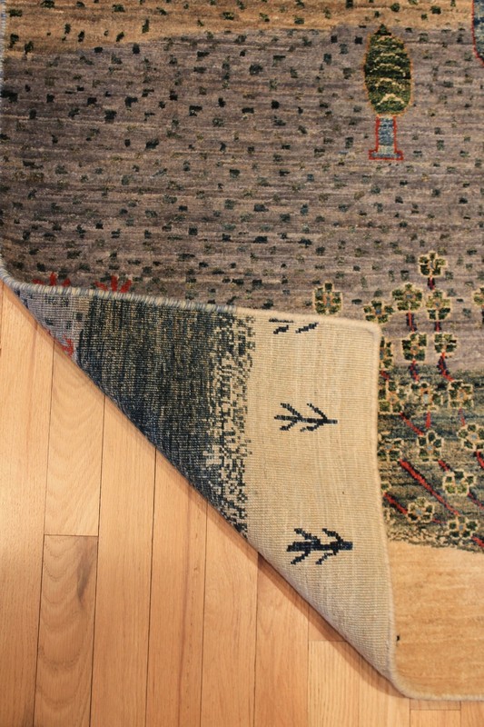 Hand-knotted Rug (Carpet) 9'7X12'9, Gabeh mint condition gallery