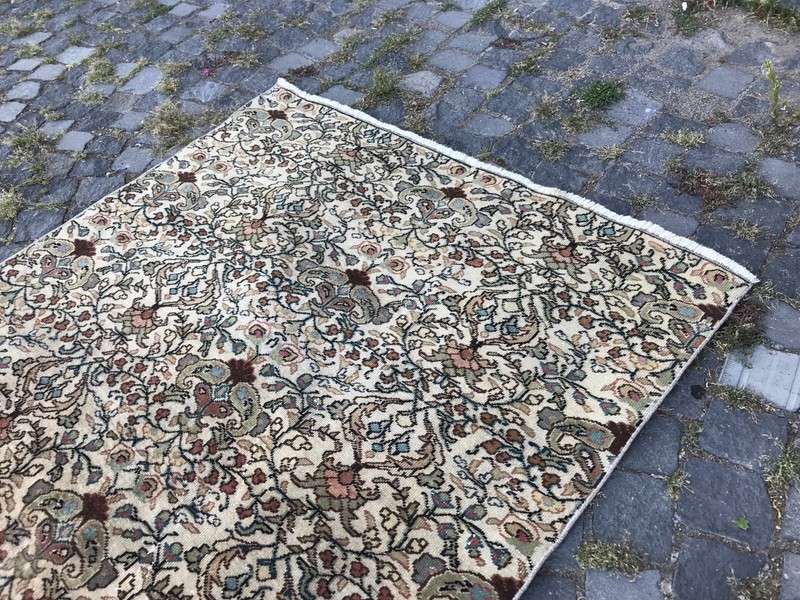 Handmade Rug Turkish Area Rug Vintage Rug Oushak Rug Antique Rug Bohemian Rug gallery