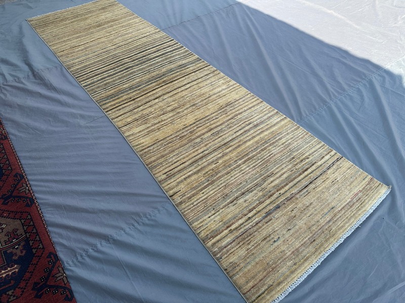 Afghan Gabbeh Modern Rug Runner 2'8 x 9'8 ft | Hallway Oriental Runner Rug 3x10 gallery