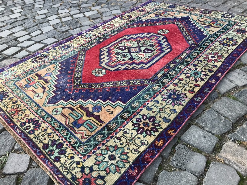 Handmade Rug Turkish Area Rug Vintage Rug Oushak Rug Antique Rug Bohemian Rug gallery