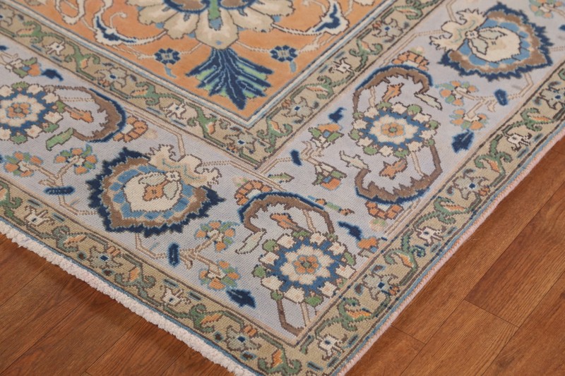 Over-dyed Vintage Orange Traditional Rug 10x13 ft Handmade Living Room Carpet gallery