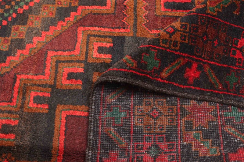 Traditional Vintage Hand-Knotted Oriental Carpet 3'10" x 6'11" Wool Area Rug gallery