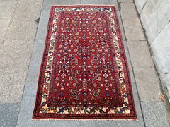 3’4” x 5’7” Vintage Carpet Natural Village Rug Handmade Rug.SKU:P1630