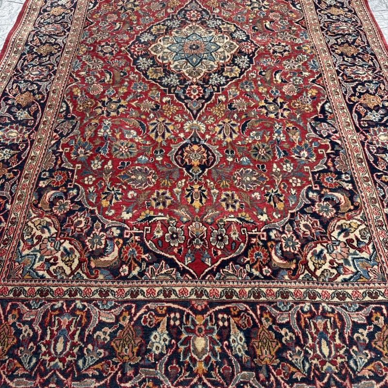 Antique Hand knotted wool rug Kasha 7’1”/4’3”very good condition See Photo gallery