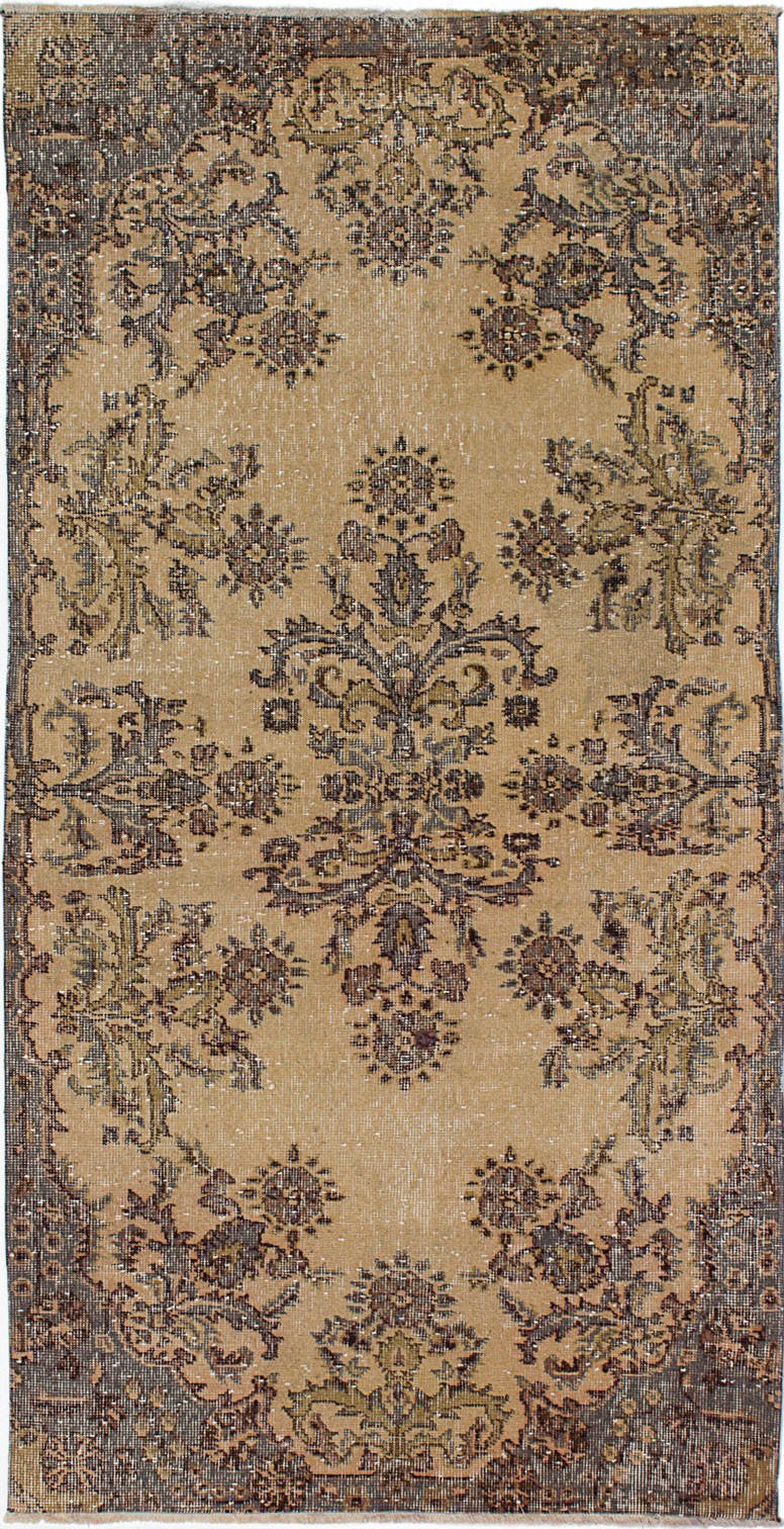 Vintage 3'7" x 6'11" Traditional Hand Knotted Vegetable Dye Wool Area Rug gallery