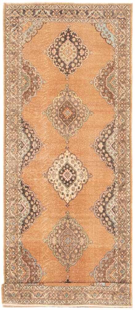 Vintage Hand-Knotted Area Rug 4'9" x 13'7" Traditional Oriental Wool Carpet