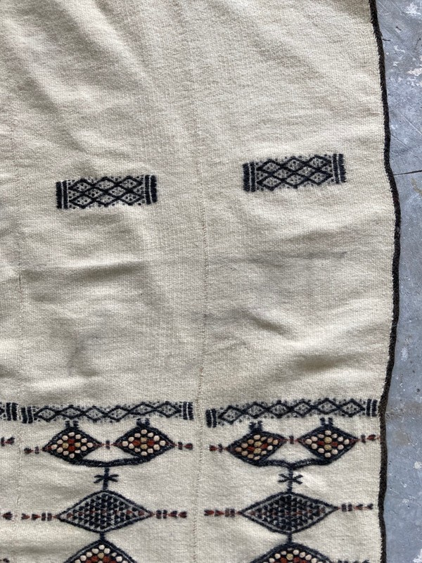 Vintage MidCentury West African Malian Fulani Tribal Textile Blanket 227x120 cm gallery