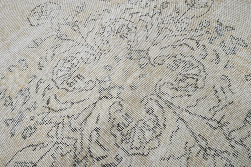Oushak Turkish Vintage Rug 5x9 Kilim Rug Anatolian Handmade Boho Decor BEIGE gallery