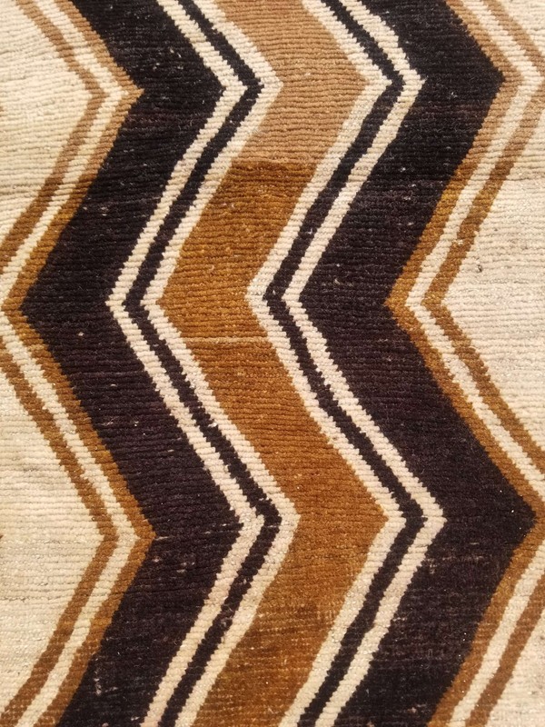 Vintage Distressed Hand Made Traditional Oriental Wool Brown Rug 5.6x3.7ft gallery