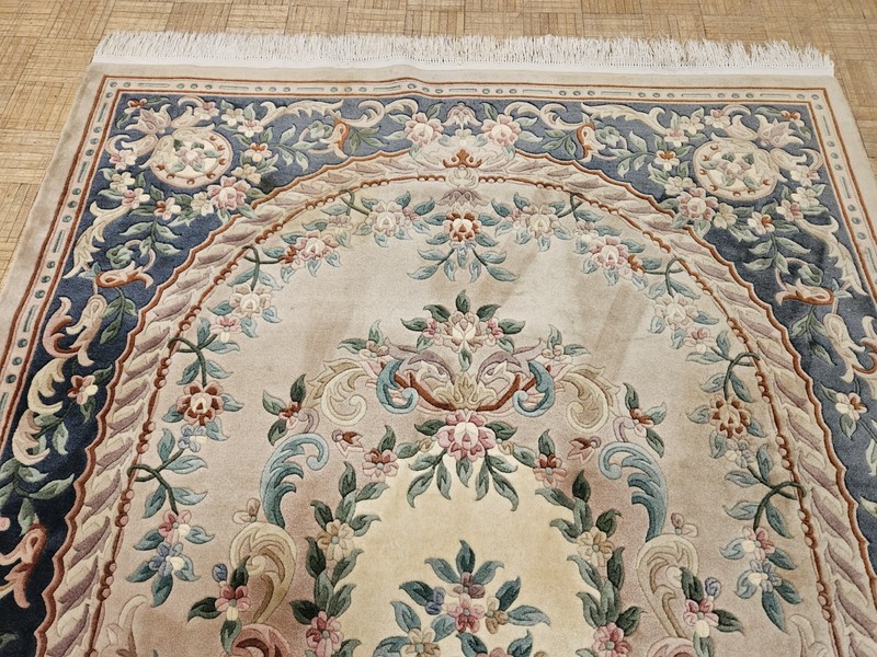 6x9 CHINESE RUG VINTAGE AUBUSSON PEKING AUTHENTIC 100% WOOL ORIENTAL RUG gallery