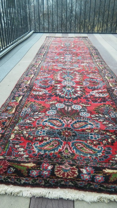 1930'S 100% ALL ORIGINAL FULL PILE PERSSIANE SAROUK LILIHAN ORIENTAL RUNNER RUG gallery