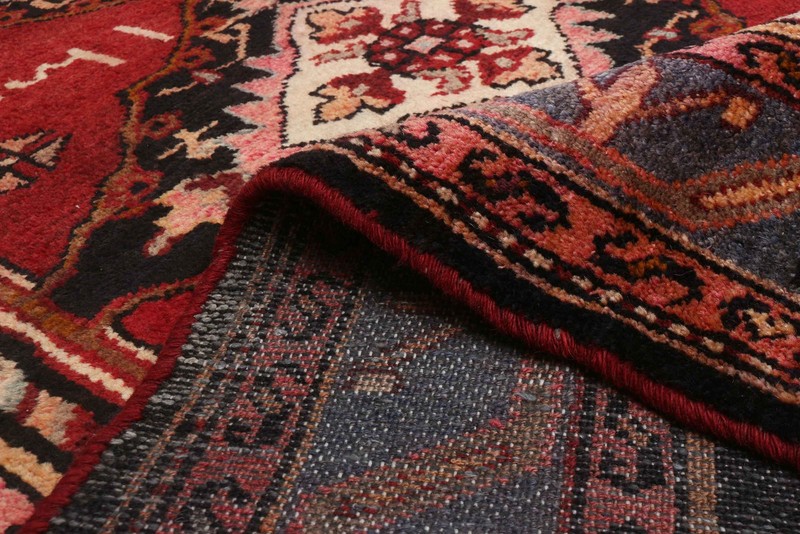 Vintage Hand-knotted Runner Rug 3'7" x 9'2" Traditional Oriental Wool Carpet gallery