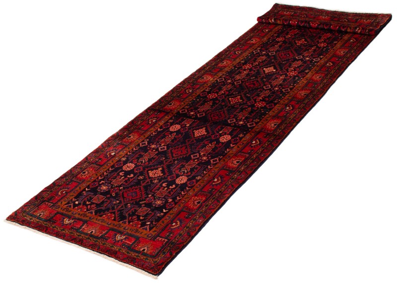 3'8" x 13'5" Vintage Hand-knotted Runner Rug Traditional Oriental Wool Carpet gallery
