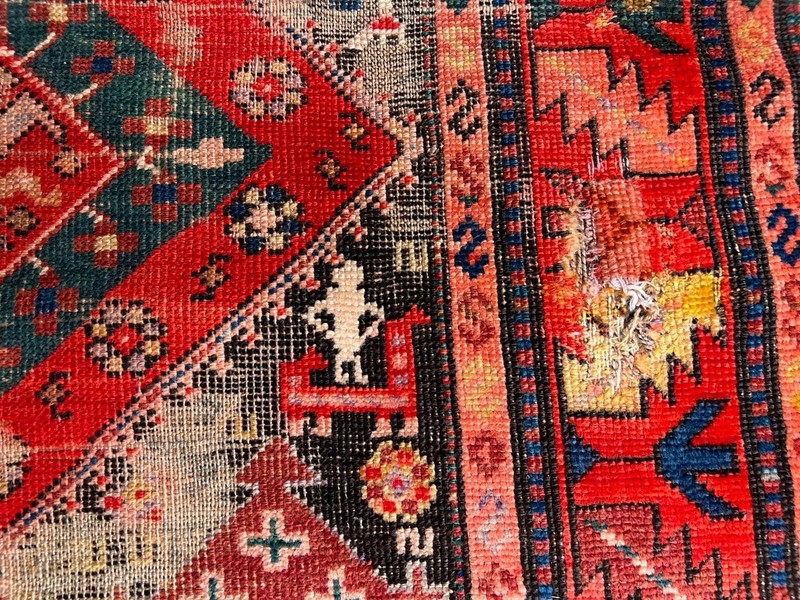 COLLECTORS' ITEM Antique Above 100 Years Old Antique Shirvan Caucasian Carpet gallery