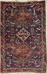 Handmade Khamseh Rug early 20th century – 157 cm x 125 cm