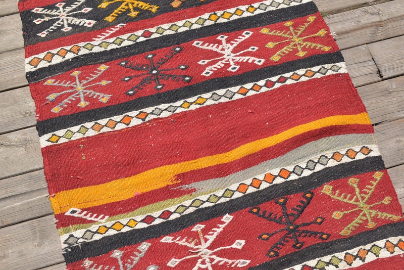 Turkish Rug 24''x80'' Oriental Runner Kilim Corridor Cicim Hallway 2x6 Size gallery