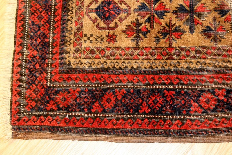 _ANTIQUE_BLEUCH_RUG_3' x 5' Tribal 19th Century Afghan Prayer Rug 2'9" x 4'9" gallery