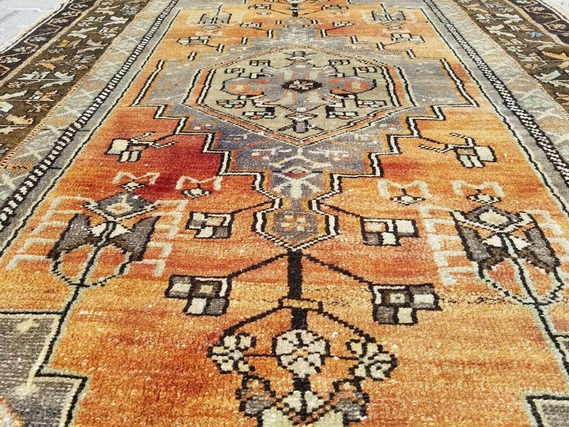 4x7ft Turkish Living Room Rug |Beautiful Antique Cr1900-1939s,Muted Natural Dyed gallery