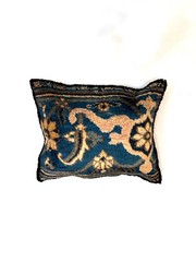 Pillow w/antique rug fragment, 1’1″ x 1’4″