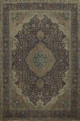 Vintage Floral Traditional Area Rug 8×11 Ft Over-Dyed Oriental Wool Carpet