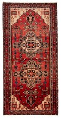 Vintage 3’9″ x 8’0″ Traditional Hand Knotted Vegetable Dye Wool Area Rug