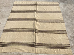Vintage Handmade African Fulani Striped Wool Kilim Rug 173×141 cm