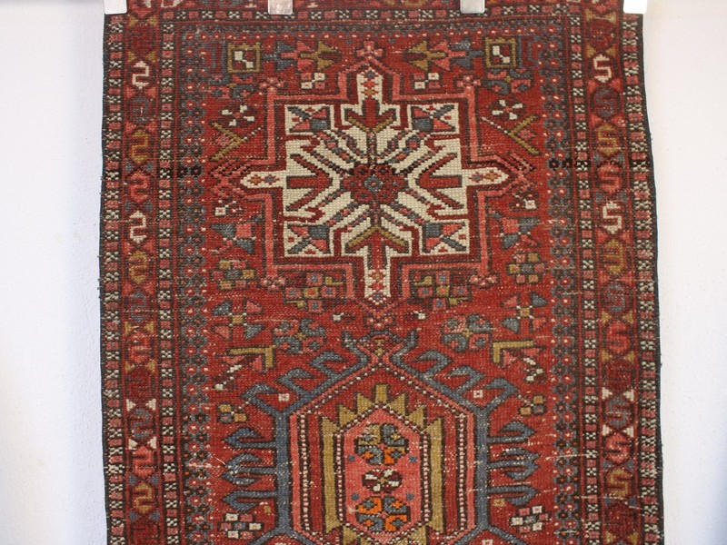 3x10 Red Runner Rug, Handmade Turkish Rug, Neutral Wool Rug, 2.6x9.5 Ft gallery