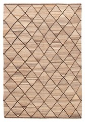 Vintage Hand Woven Area Rug 5’9″ x 8’0″ Traditional Wool Oriental Carpet