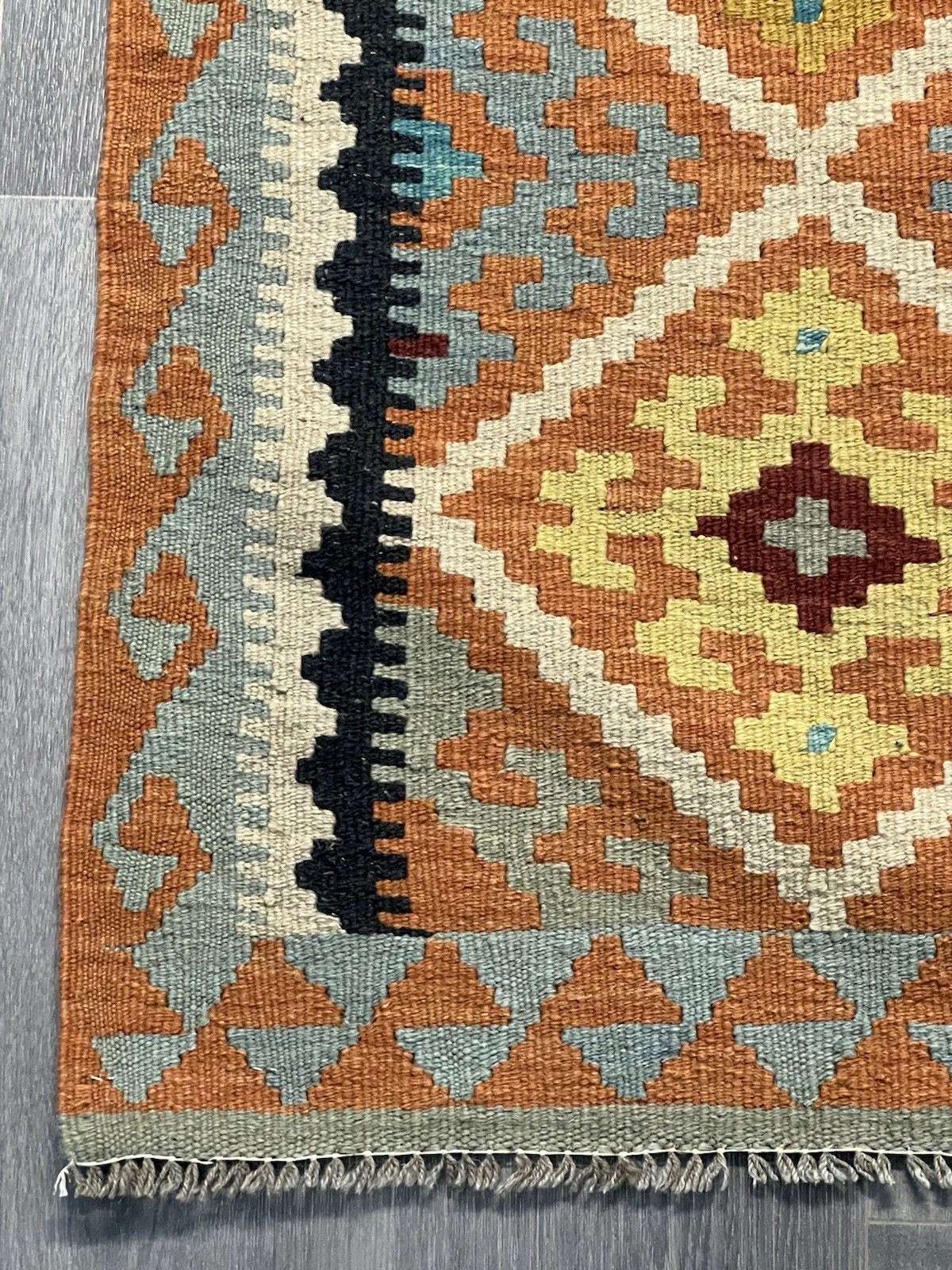 Vintage Kilim Traditional Hand Made Oriental Wool Kilim 5ftx3.2ft 152cmx102cm gallery