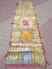 Anatolian Shaggy Rug Runner, Mohair Carpet Runner, Hallway Corridor Rug 32″x125″