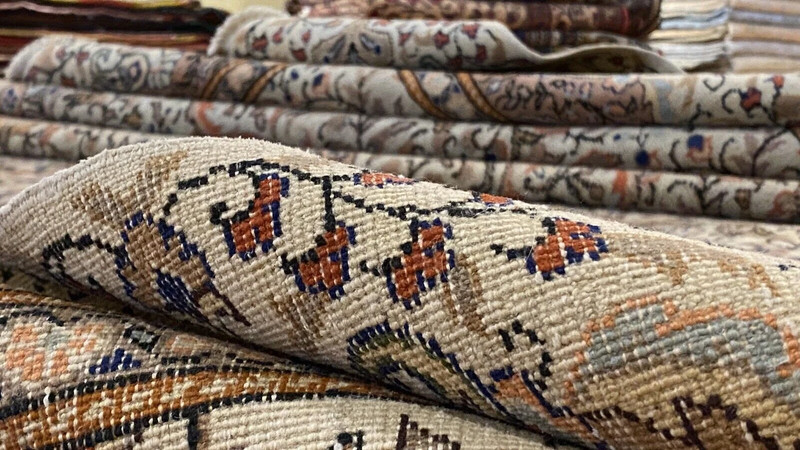 Early 1930's Antique Wool Pile Muted Dye Armenian Hereke Area Rug 7’7”x11’4” gallery
