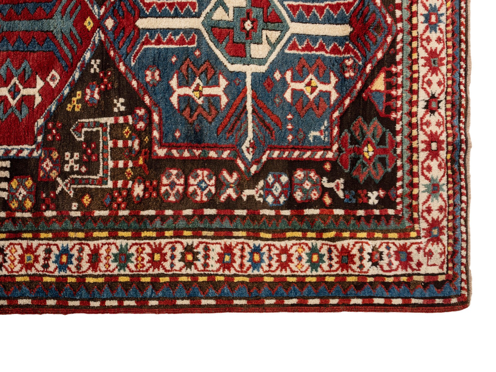 4x7.7 Ft Antique Karabagh Rug, South Caucasus, Late 19th Century gallery