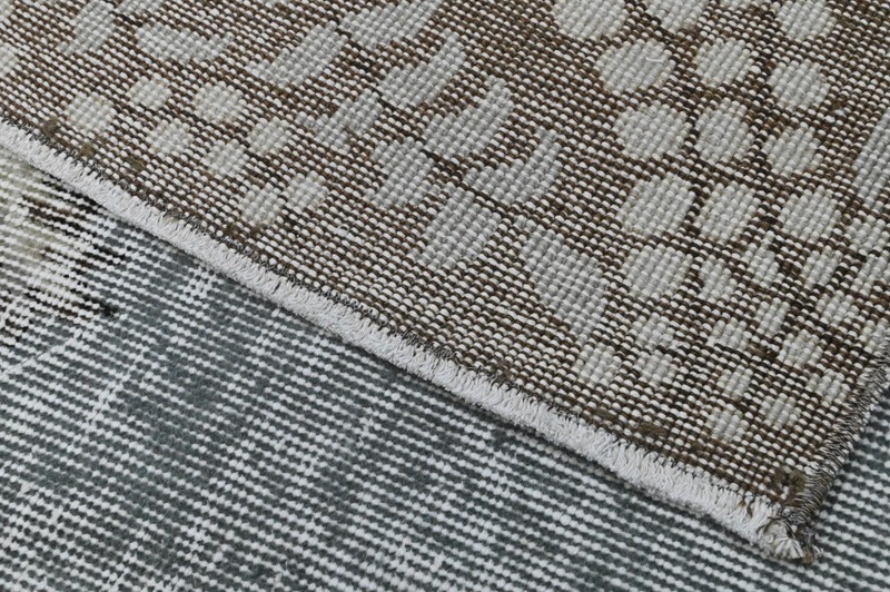Oushak Turkish Vintage Rug 7x10 Kilim Rug Anatolian Handmade Boho Decor GRAY gallery