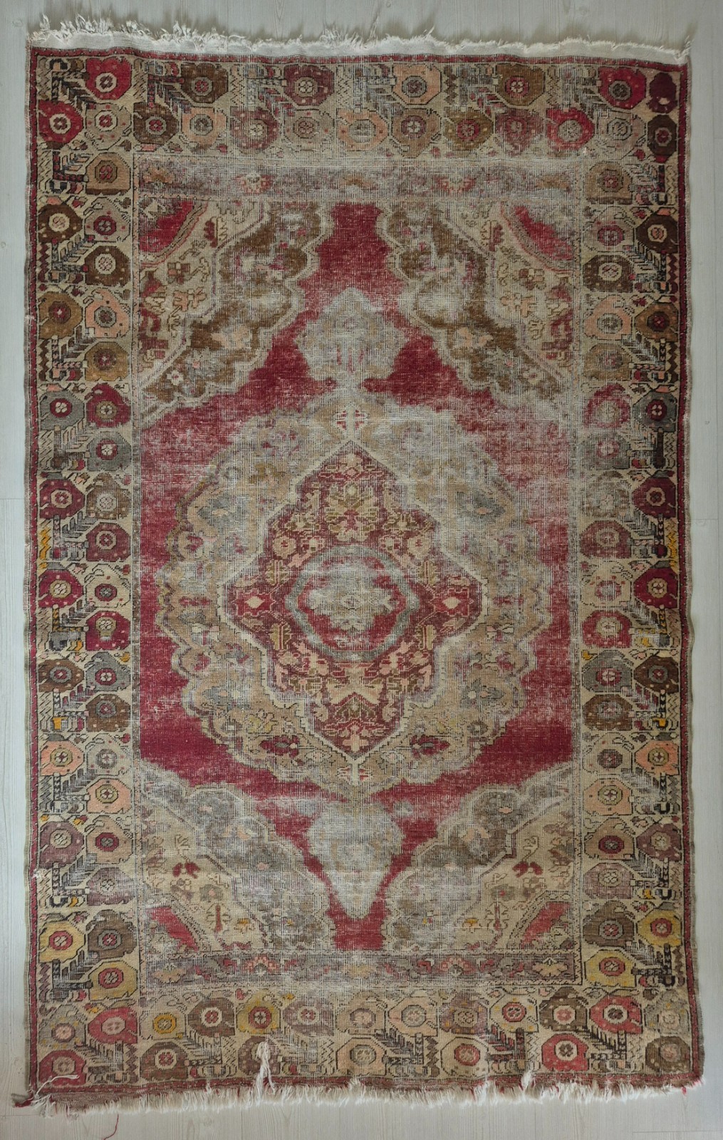 Antique Rug, Anatolian Carper, Fragment, Mucur Rug, Hand Woven, Handmade gallery