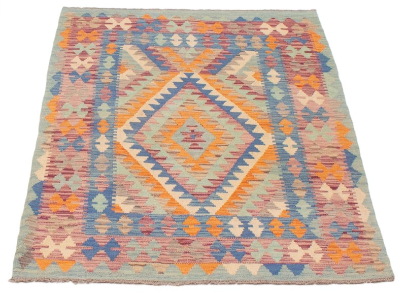 Vintage Hand Woven Area Rug 3'11" x 5'6" Traditional Wool Oriental Carpet gallery