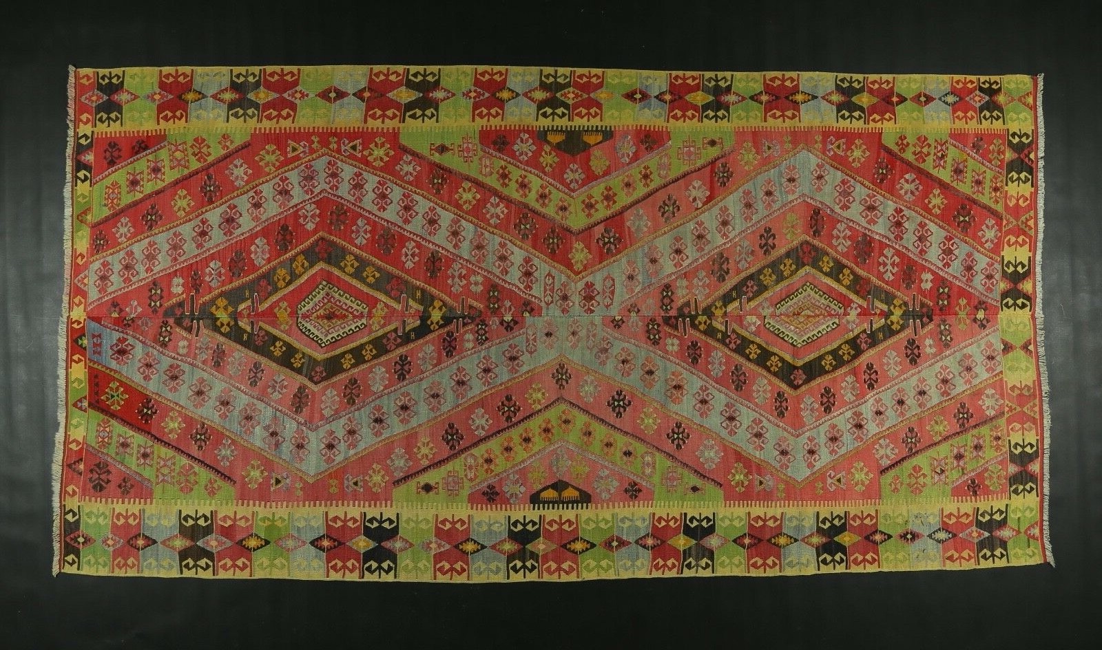 RARE Turkish Cappadocian NOMADIC Kilim Rug from Nigde 10"40' X 5"45' gallery