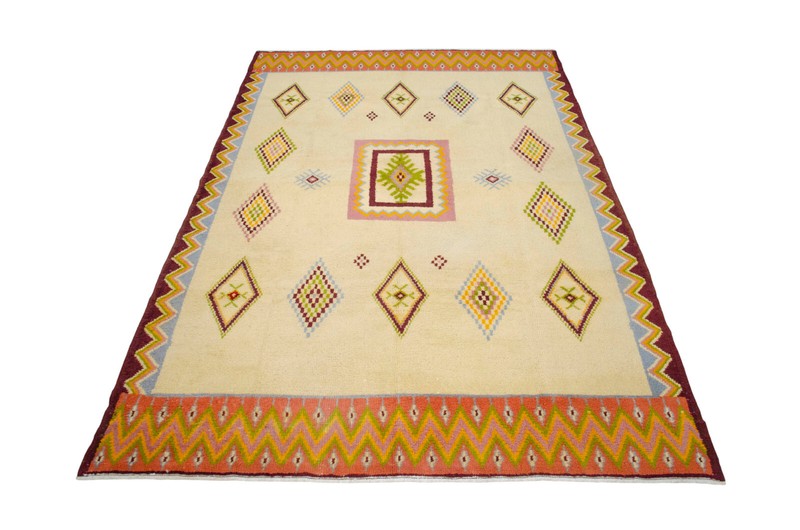 Native American Style HandMade Turkish Rug Boho Decor Area Rug 7x10 ft Approx gallery