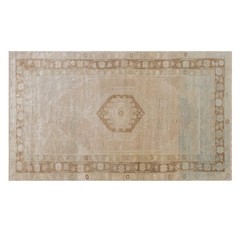 Vintage Turkish Oushak Rug 134×252 cm (4.4 x 8.3 ft) | Handmade Area Rug