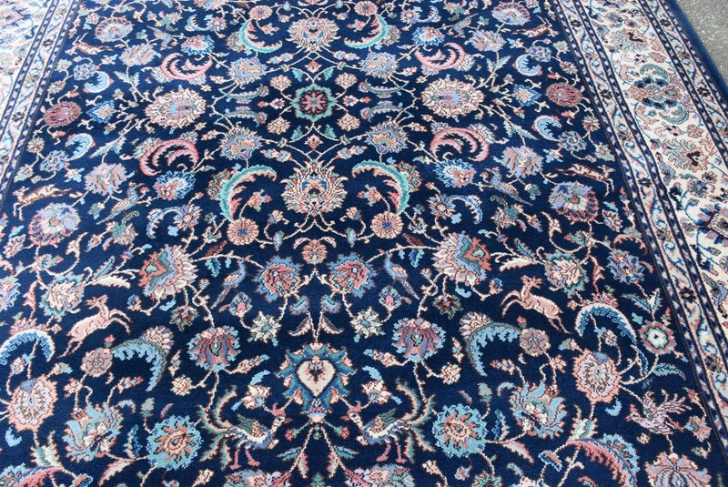 Karastan Rug 700 Series 747 Indigo Tabbriz 8.8x12 Very Nice # IND8812 gallery